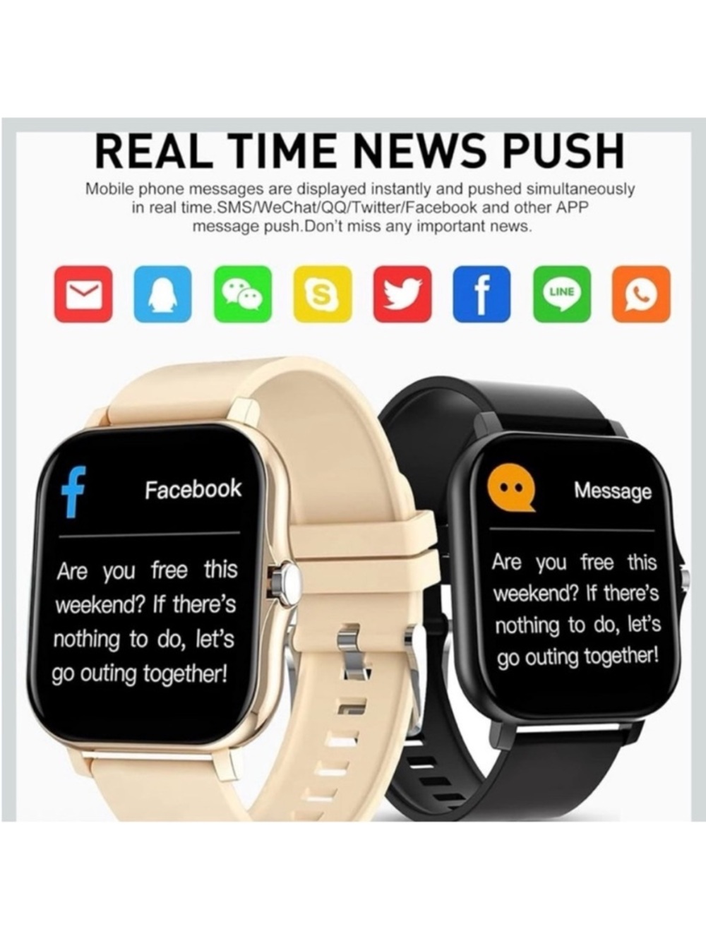 🆕-Smart Watch Touchscreen, Sports Health, Fitness, Sleep Tracker, Timer, Fitness - Picture 10 of 12
